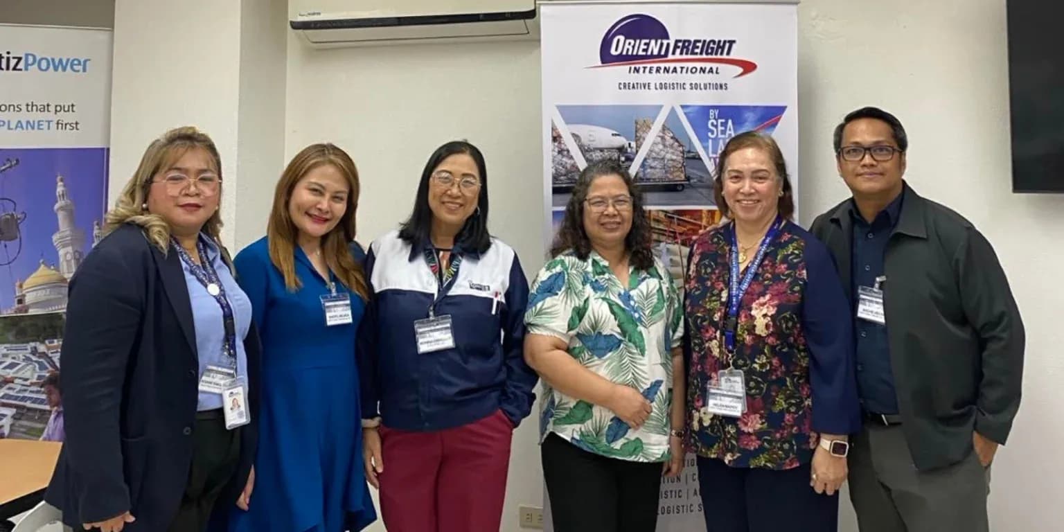 Orient Freight International representatives during the partnerships and industry excellence activity.
